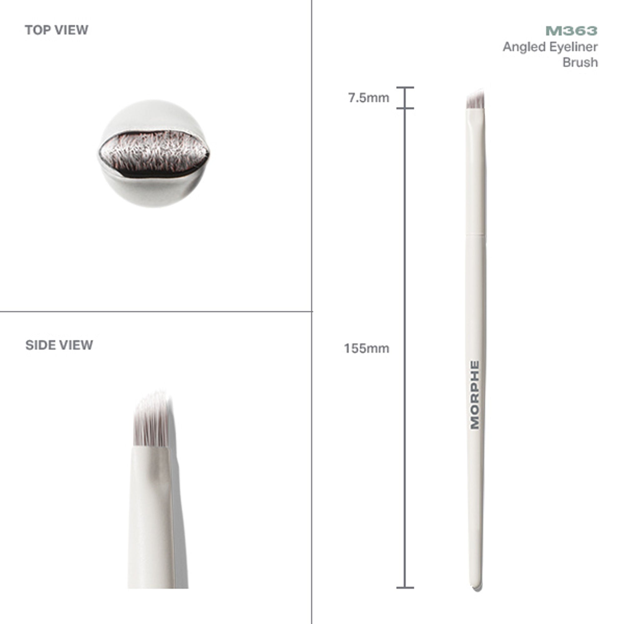 MORPHE M363 Angled Eyeliner Brush - Distacart