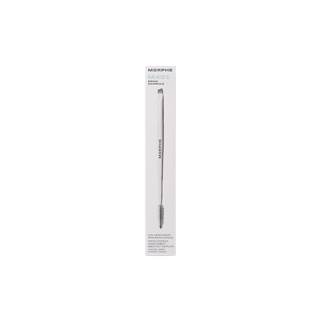 MORPHE M401 Dual Ended Angled Brow Brush & Spoolie - Distacart