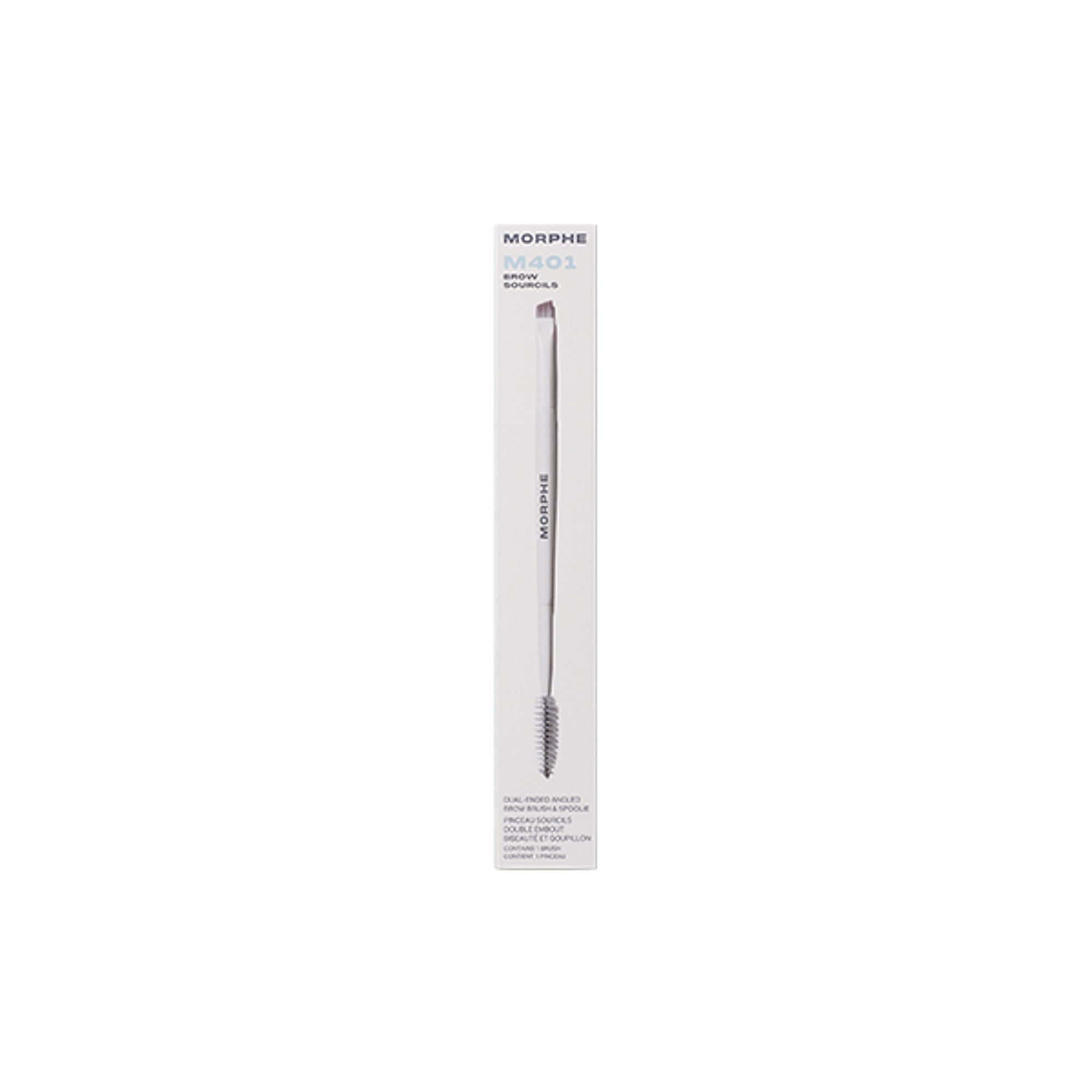 MORPHE M401 Dual Ended Angled Brow Brush & Spoolie - Distacart
