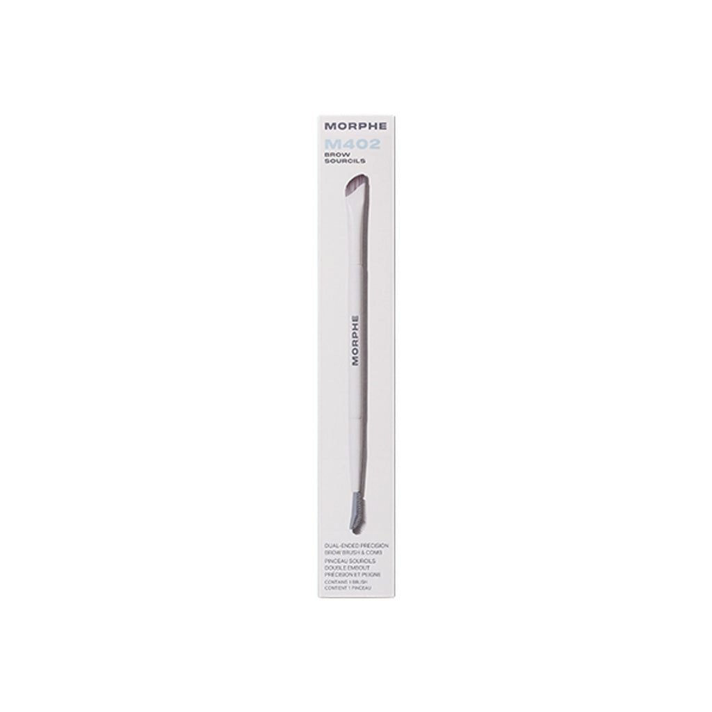 MORPHE M402 Dual Ended Precision Brow Brush & Comb - Distacart