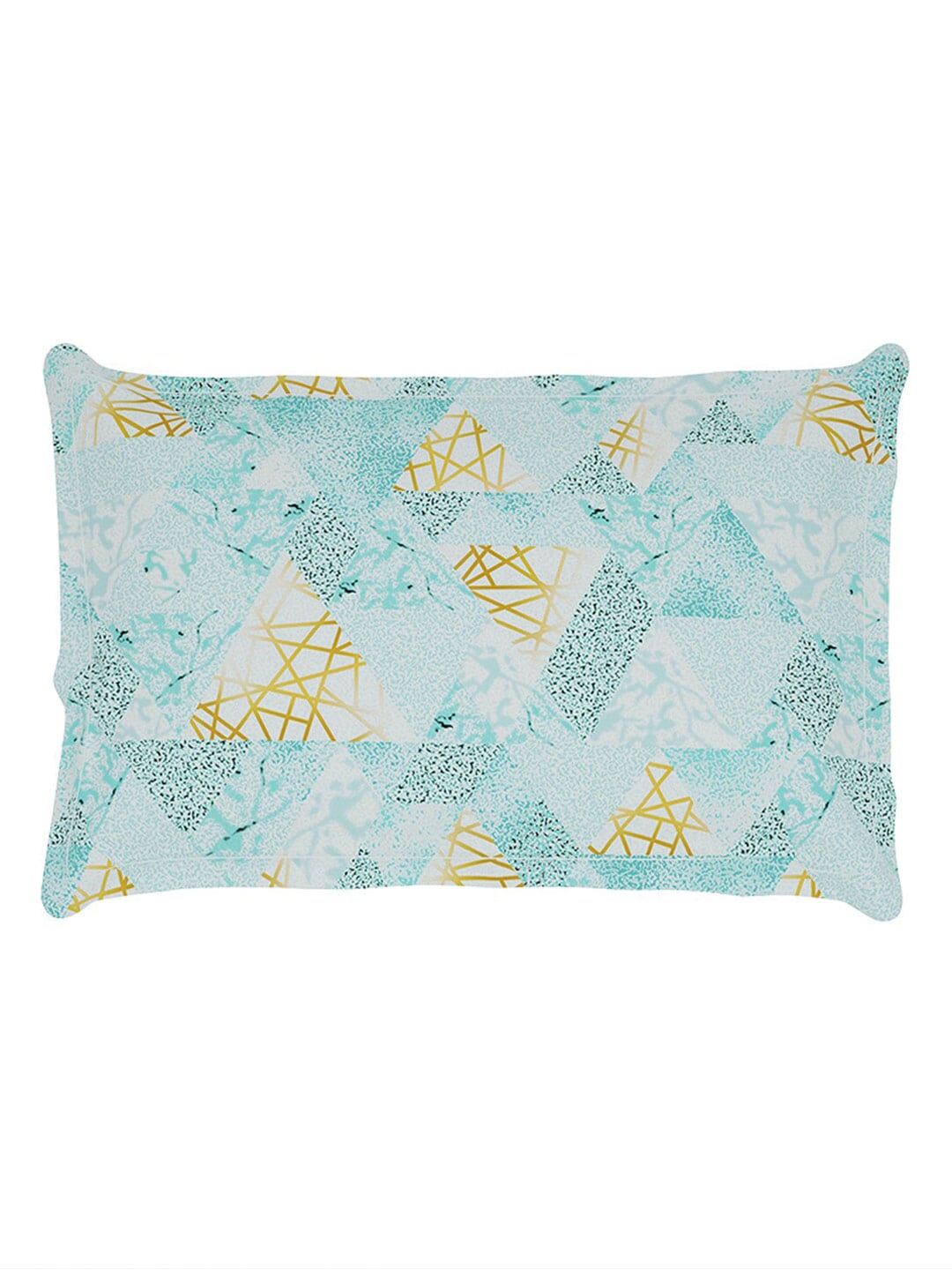 Story@home Blue & Yellow Printed Microfiber 180 TC Bedsheet With Pillow Cover - Distacart