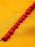 All About You Women Mustard Yellow & Pink Round Neck Regular Kurta with Palazzos