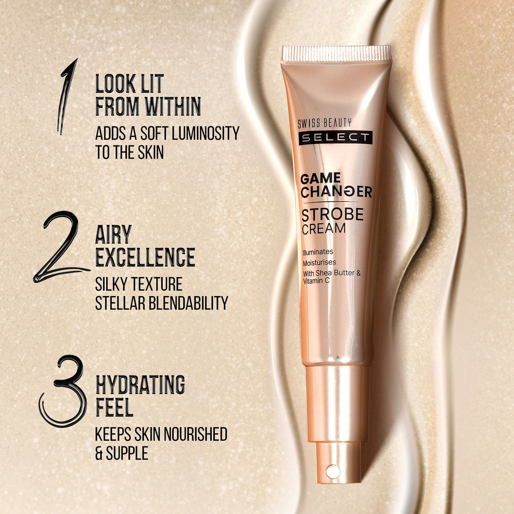 Swiss Beauty Select Game Changer Strobe Cream - 2 Gold Sheen - Distacart