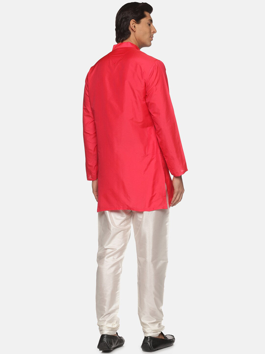 Sethukrishna Men Fuchsia Kurta with Pyjamas - Distacart