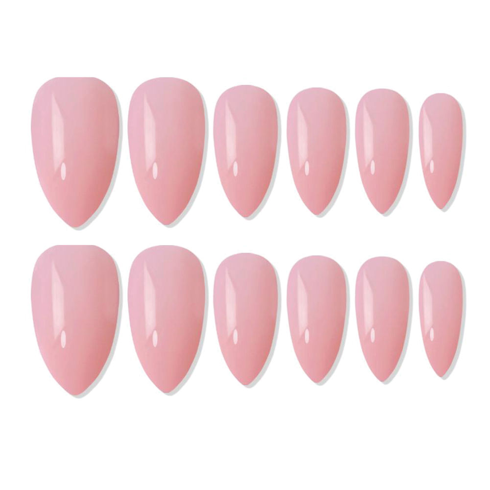 shills professional reusable press on nails almond spn652
