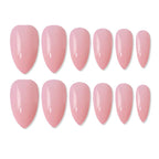 shills professional reusable press on nails almond spn652