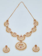 Kushal's Fashion Jewellery Gold-Plated Stone Studded Jewellery Set - Distacart