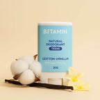 Bitamin Natural Deodorant Cotton Vanilla, Oud Gold, French Rose, Parent-Kid Pack