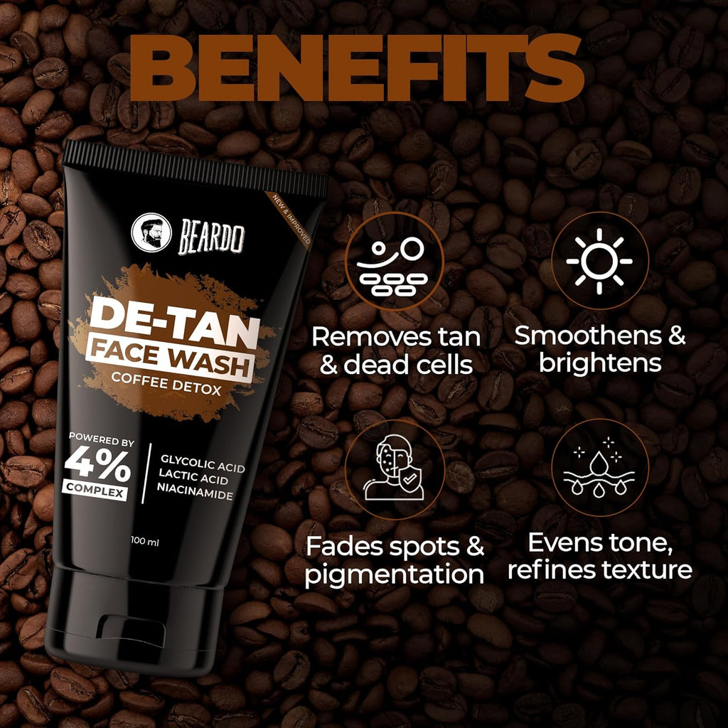 Beardo De-Tan Face Wash Coffee Detox - Distacart
