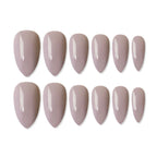 shills professional reusable press on nails almond spn619