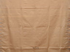Beige Khadi Cotton Handloom Saree with Temple Border Design - Global Threads