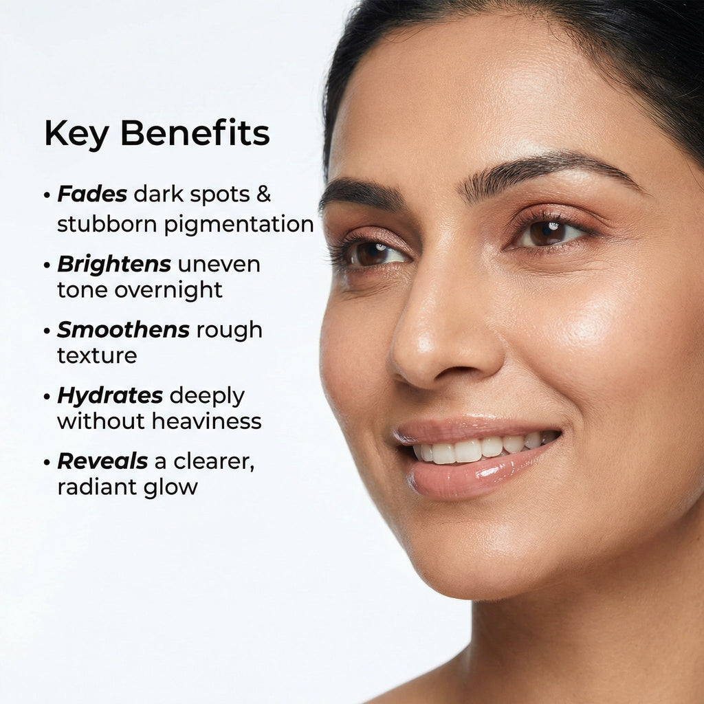 VedicDerm Kumkumadi De Pigmentation Night Cream with Saffron & Ceramides - Distacart