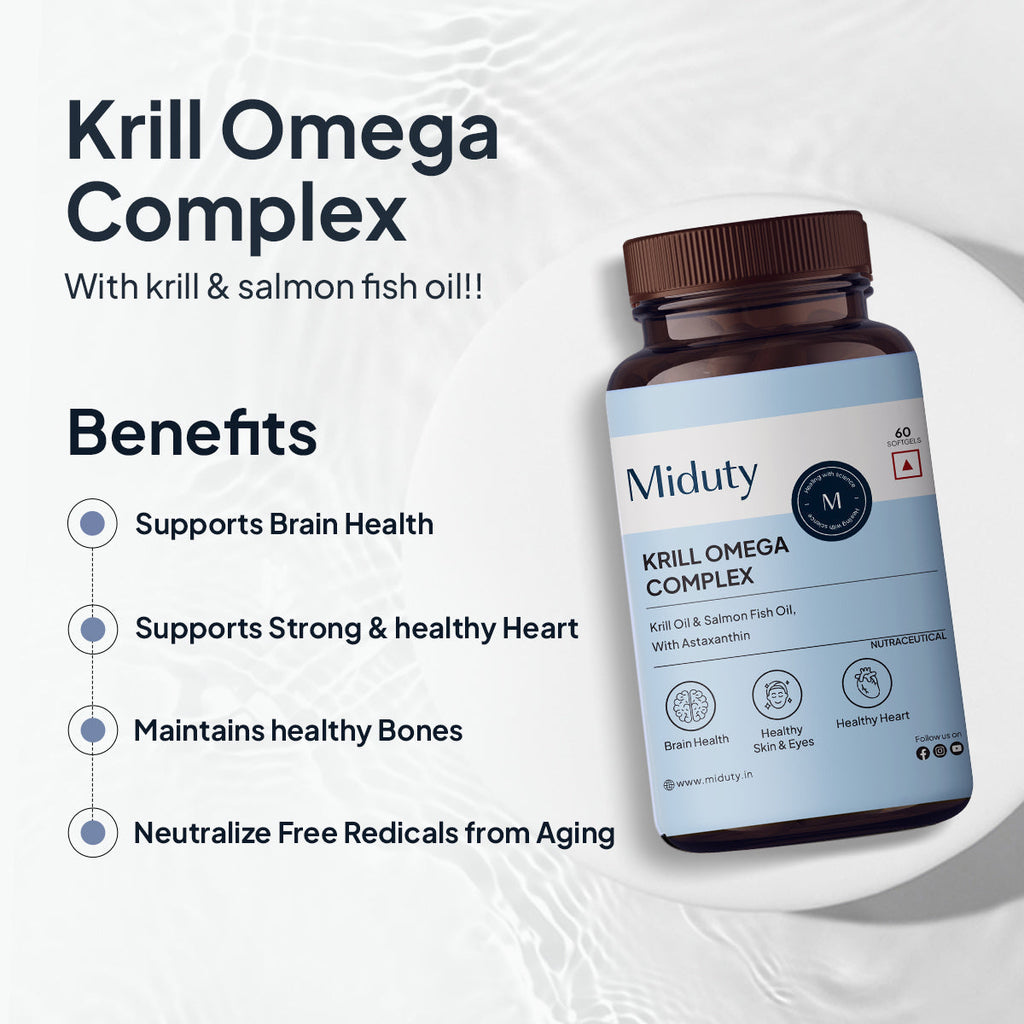 Miduty by Palak Notes Krill Omega Complex Softgels - Distacart