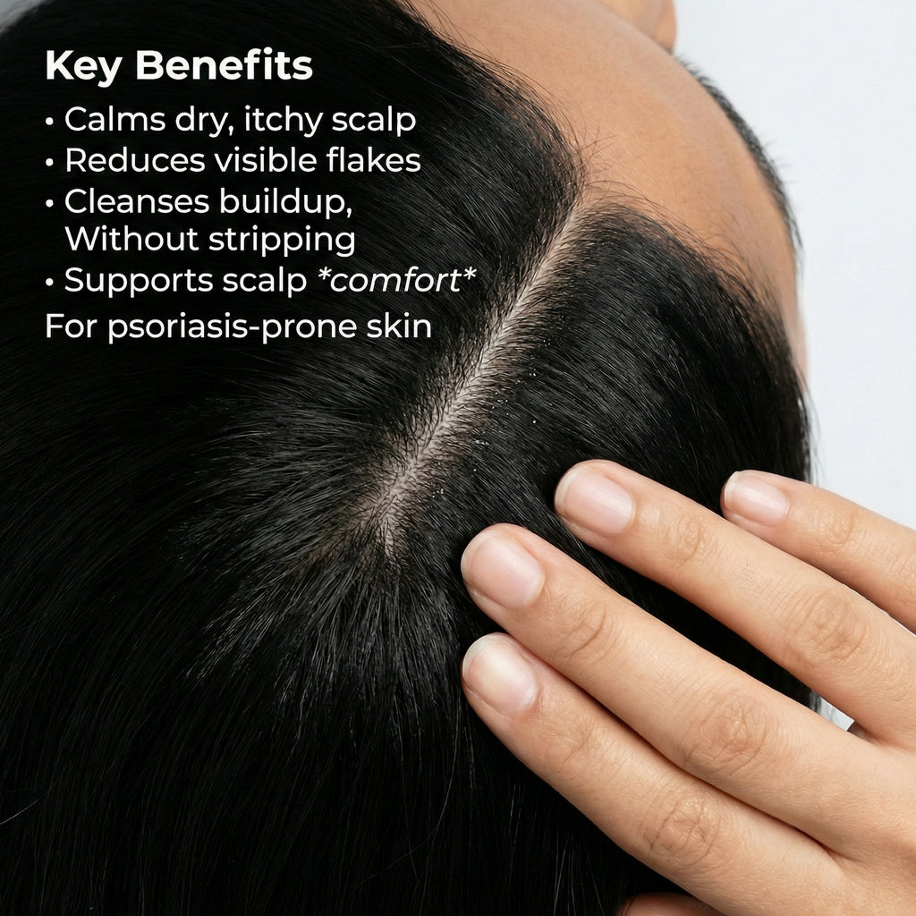 VedicDerm Sensitive Scalp Bundle for Psoriasis, Dandruff, & Itchy Scalp - Distacart