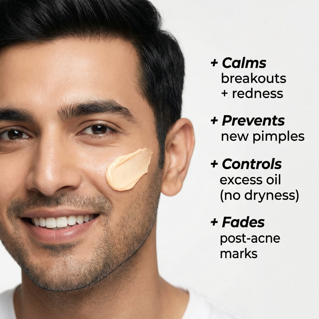 VedicDerm Nano Gold Acne Defence Cream with Turmeric and Nia-Cera-Peptide Complex™️ - Distacart
