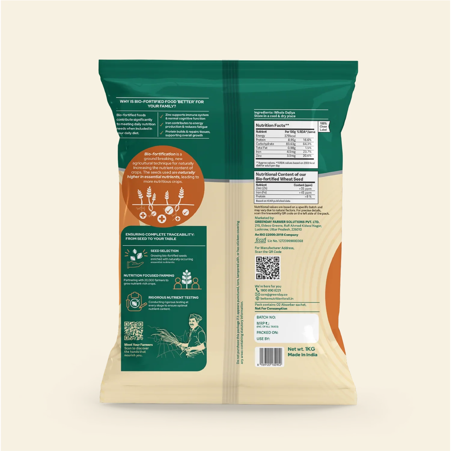 Better Nutrition Biofortified Daliya / Broken Wheat - Distacart