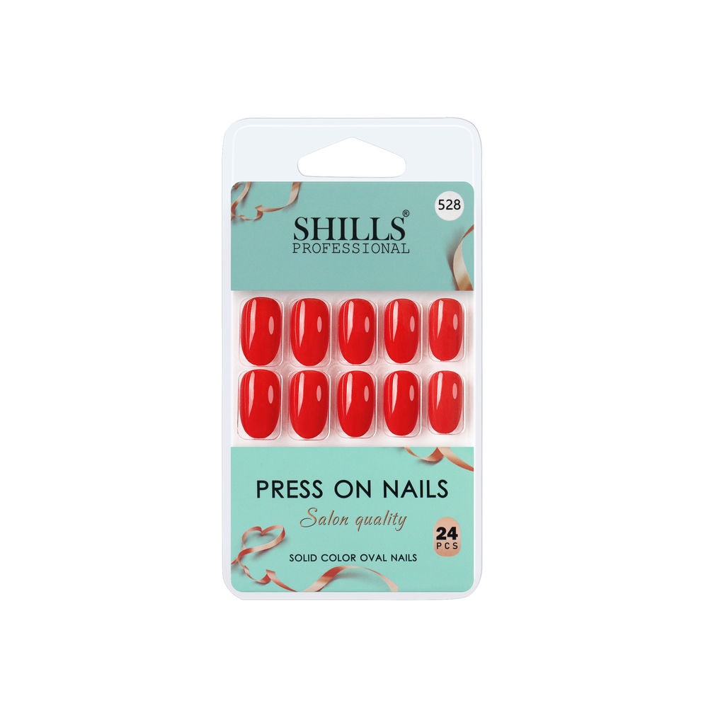 shills professional reusable press on nails oval spn528