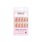 shills professional reusable press on nails french almond spn745