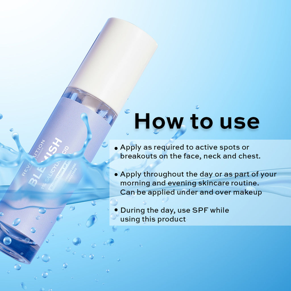 Makeup Revolution Skincare Anytime Anywhere 1% Salicylic Acid Blemish Touch Up Stick - Distacart