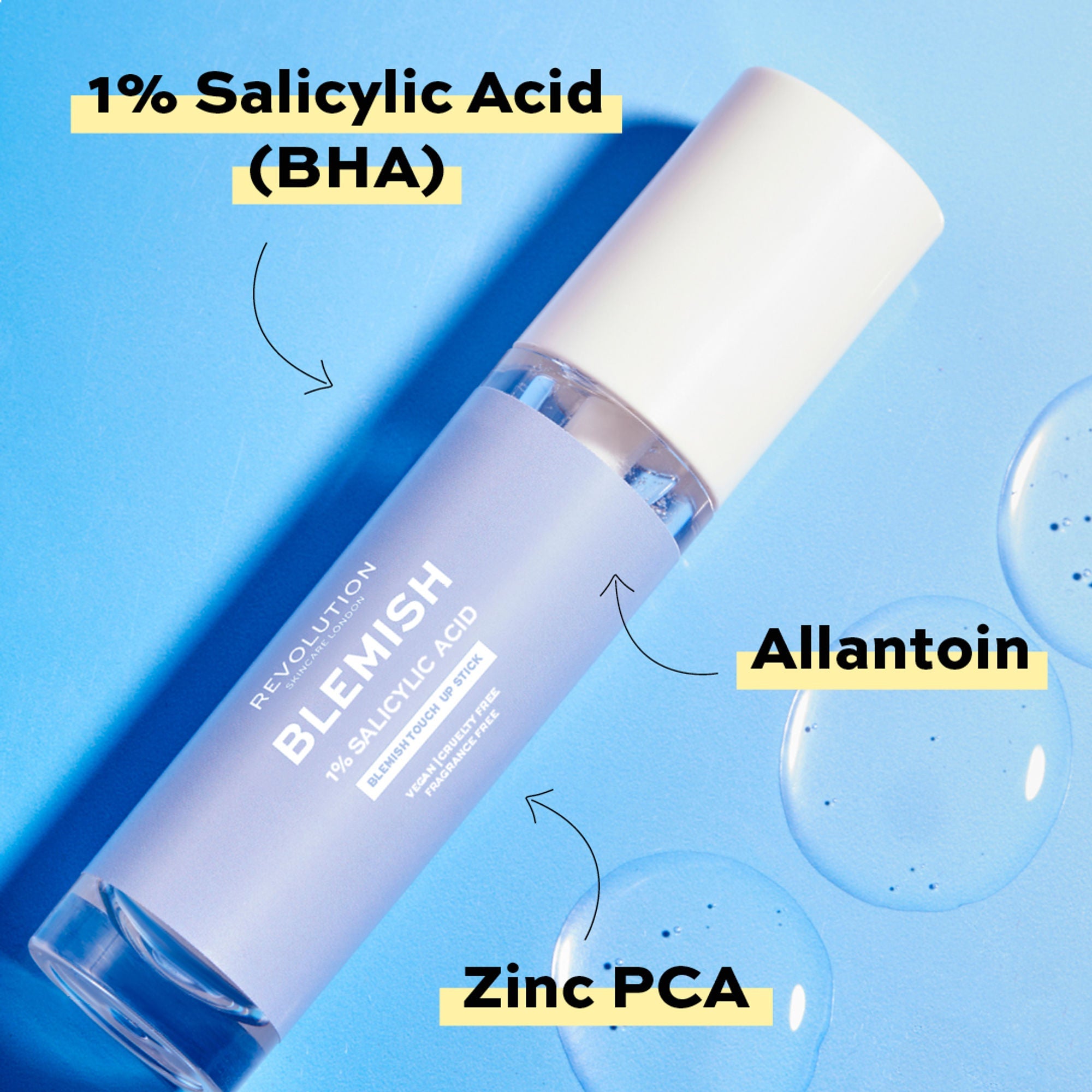 Makeup Revolution Skincare Anytime Anywhere 1% Salicylic Acid Blemish Touch Up Stick - Distacart