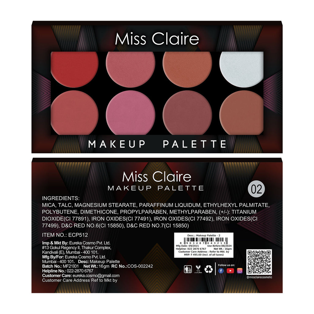 Miss Claire Makeup Palette - 2