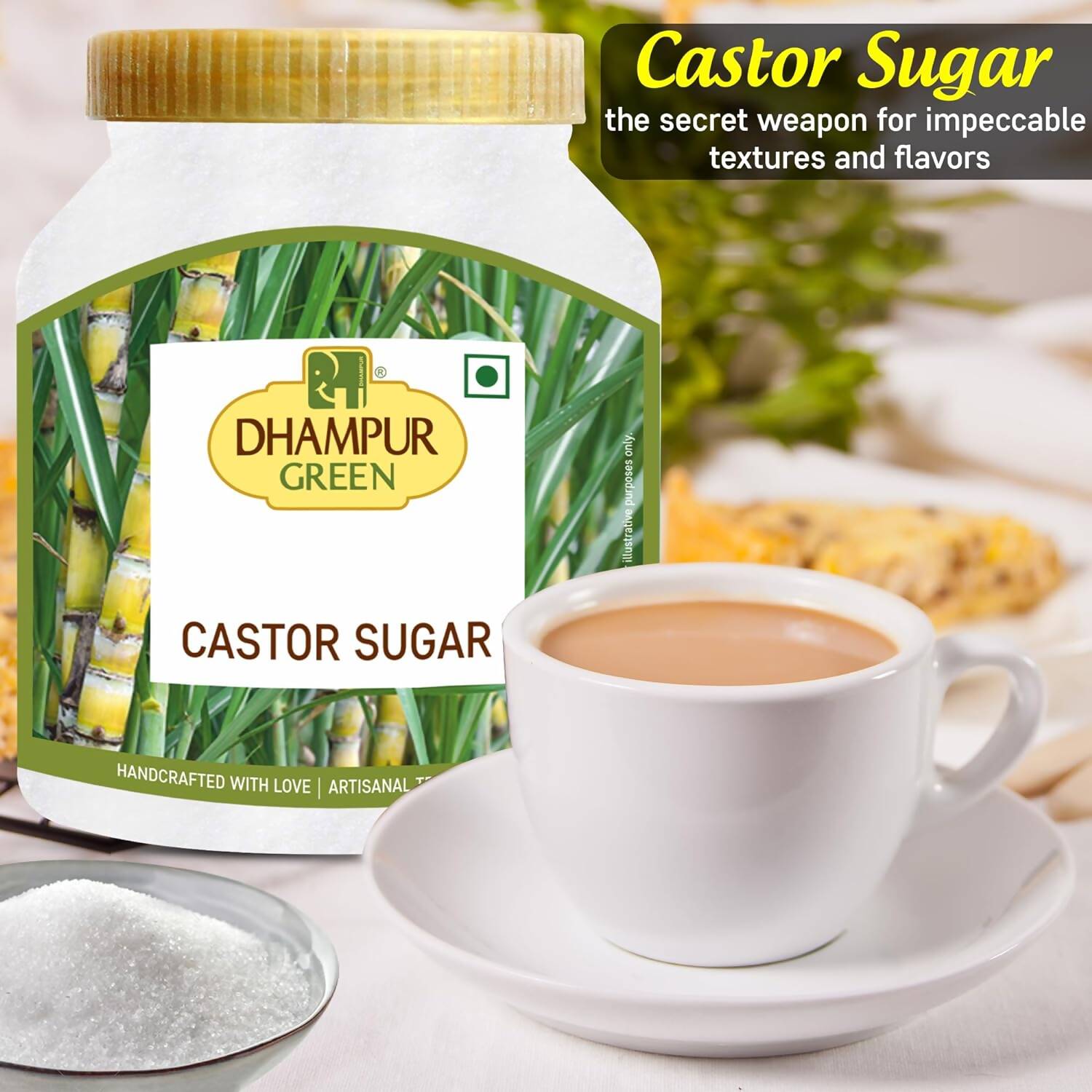 Dhampur Green Castor Sugar - Distacart