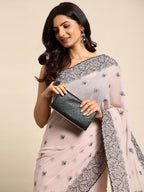 kasee Floral Pure Chiffon Saree - Distacart