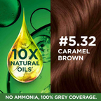 Garnier Color Naturals Creme Riche Hair Color - Shade 5.32 Caramel Brown - Distacart