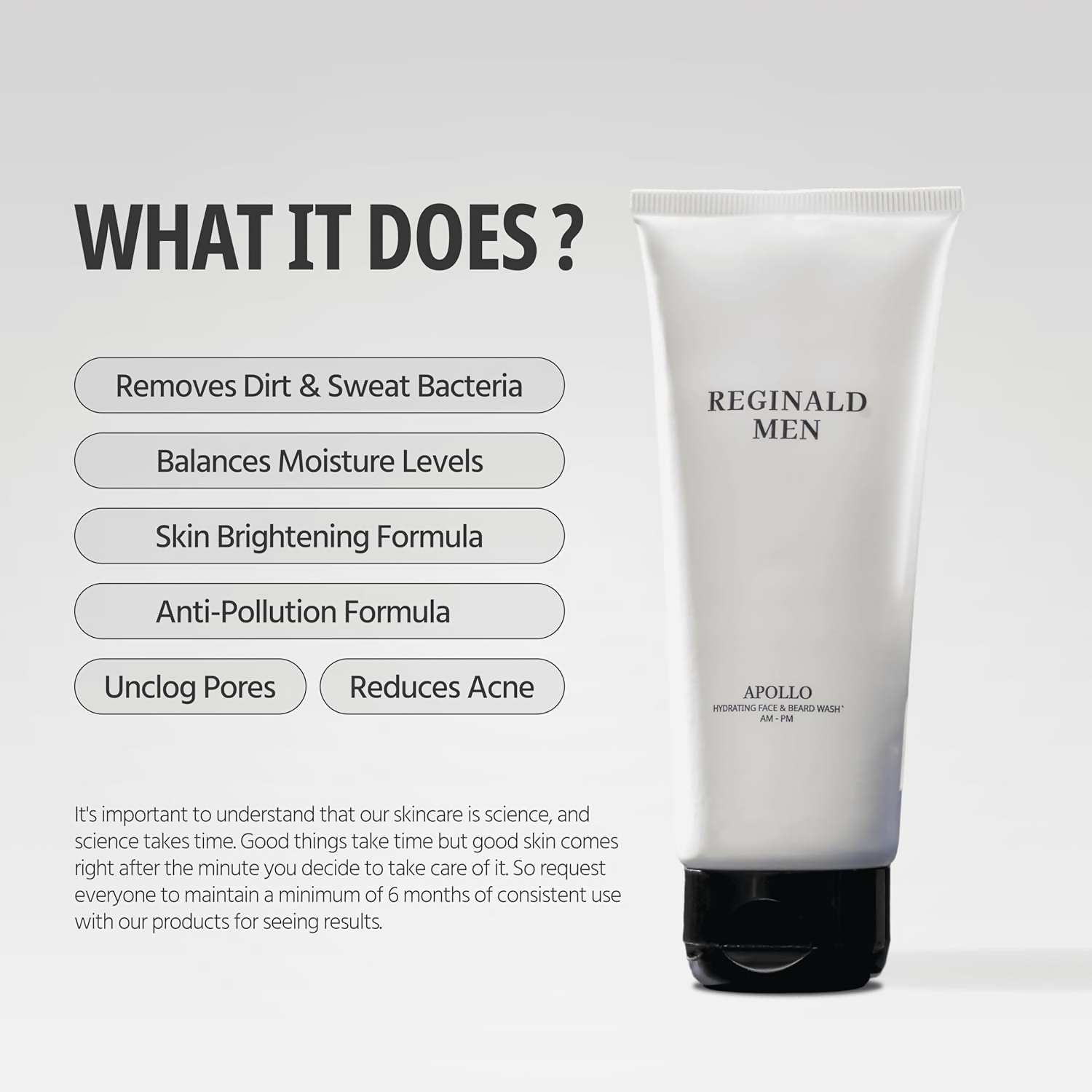Reginald Men Apollo - Brightening Face Wash - Distacart
