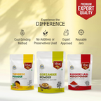 Bhoj Masale Haldi,Dhaniya And Kashmiri Lal Mirch Powder Combo Pack - Distacart