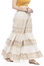 Mominos Fashion Cotton Off White Gold Print With Gota