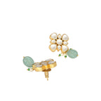 Nuyug 22K Gold Plated Kundan Paradise Green Studs - Distacart