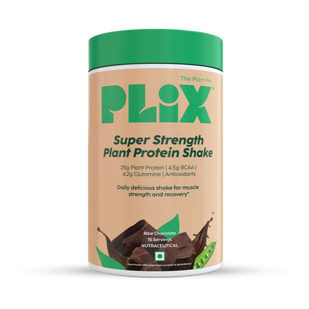 PLIX The Plant Fix Strength Vegan Plant Protein Powder - Chocolate