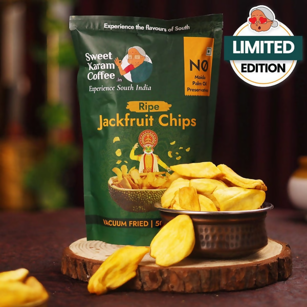 Sweet Karam Coffee Ripe Jackfruit Chips - Vacuum Fried - Distacart