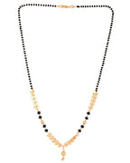 VOJ Gold Plated Leaf Design Beaded Chain Mangalsutra - Distacart
