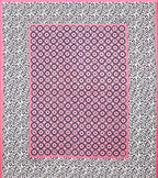 Vamika Printed Cotton Pink & Multicolor Latest Design Bedsheet With Pillow Covers (LEOC_CHKR_P)