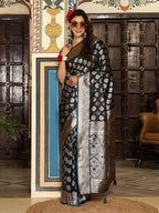 Shree Shyam Fashion Teal Silk Saree - Distacart