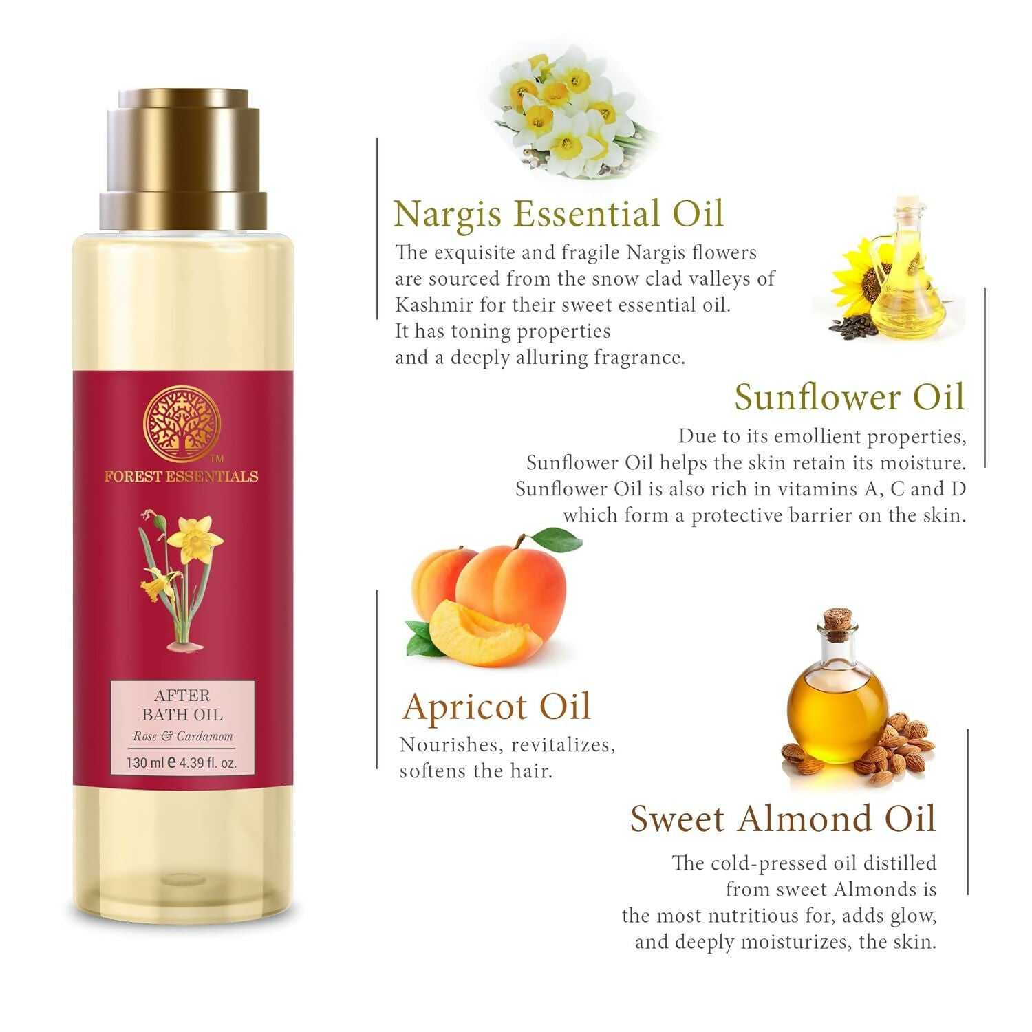 Forest Essentials After Bath Oil Nargis - Distacart