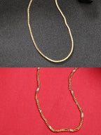 NVR Women's Set of 2 Gold-Polished Minimal Chain