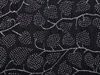 Black and Red Bandhani Kanchipuram Silk Handloom Dupatta with Leaves Design - Global Threads