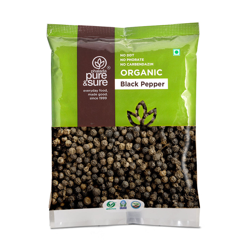 Pure & Sure Organic Black Pepper Whole - Distacart