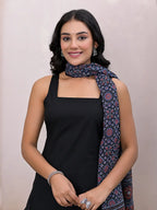 Yufta Black Pure Cotton Straight Suit Set