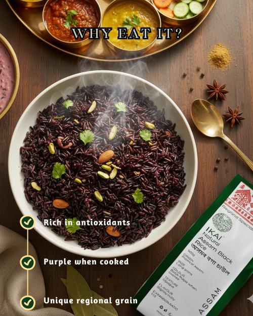IKAI Natural Assam Black Rice - Distacart