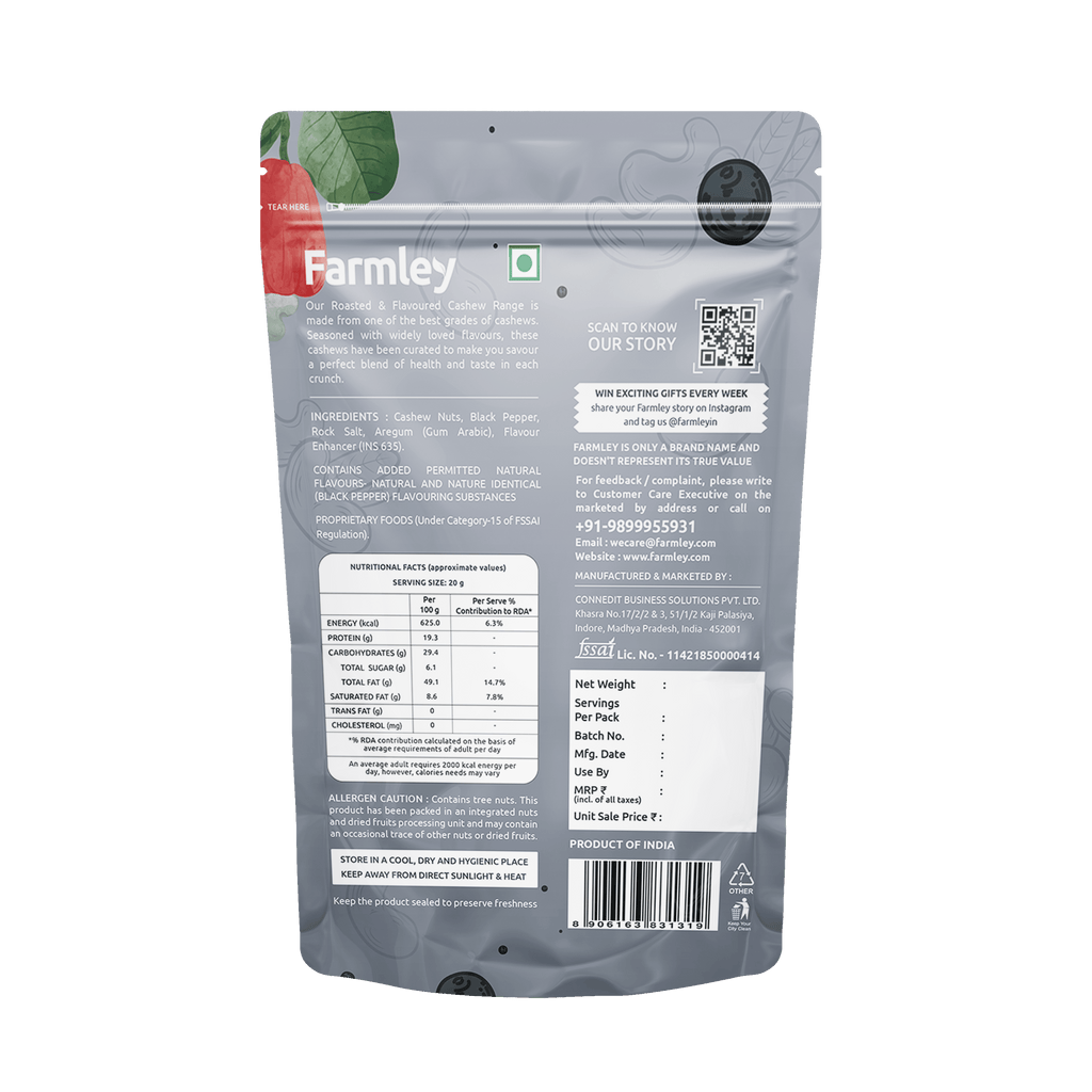 blackpeppercashews160gclassicsaltedcashews160g