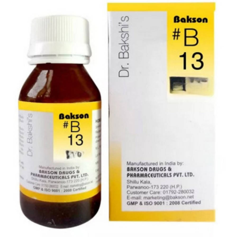 Bakson's B13 Drops (30ml) - Distacart