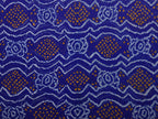 Blue Bandhani Banaras Georgette Dupatta with Border Design - Global Threads