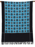 Blue Pochampally Ikat Telia Cotton Handloom Dupatta - Global Threads
