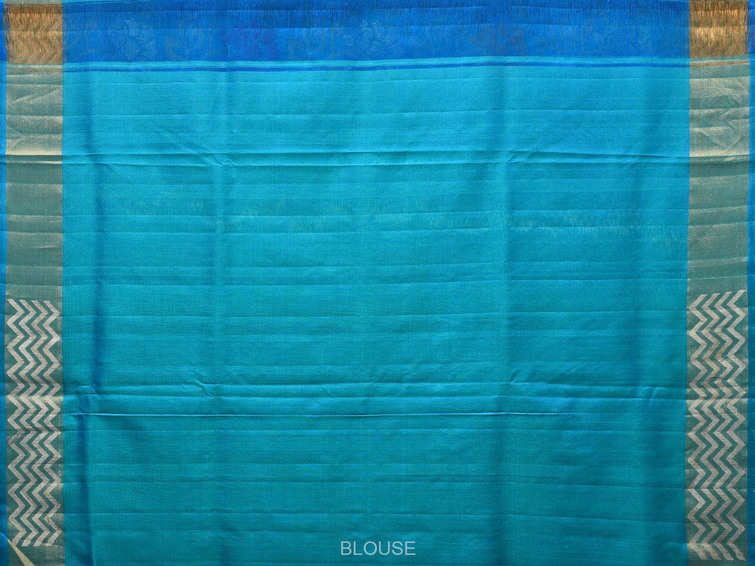 Blue Uppada Silk Handloom Saree with All Over Floral Design - Global Threads