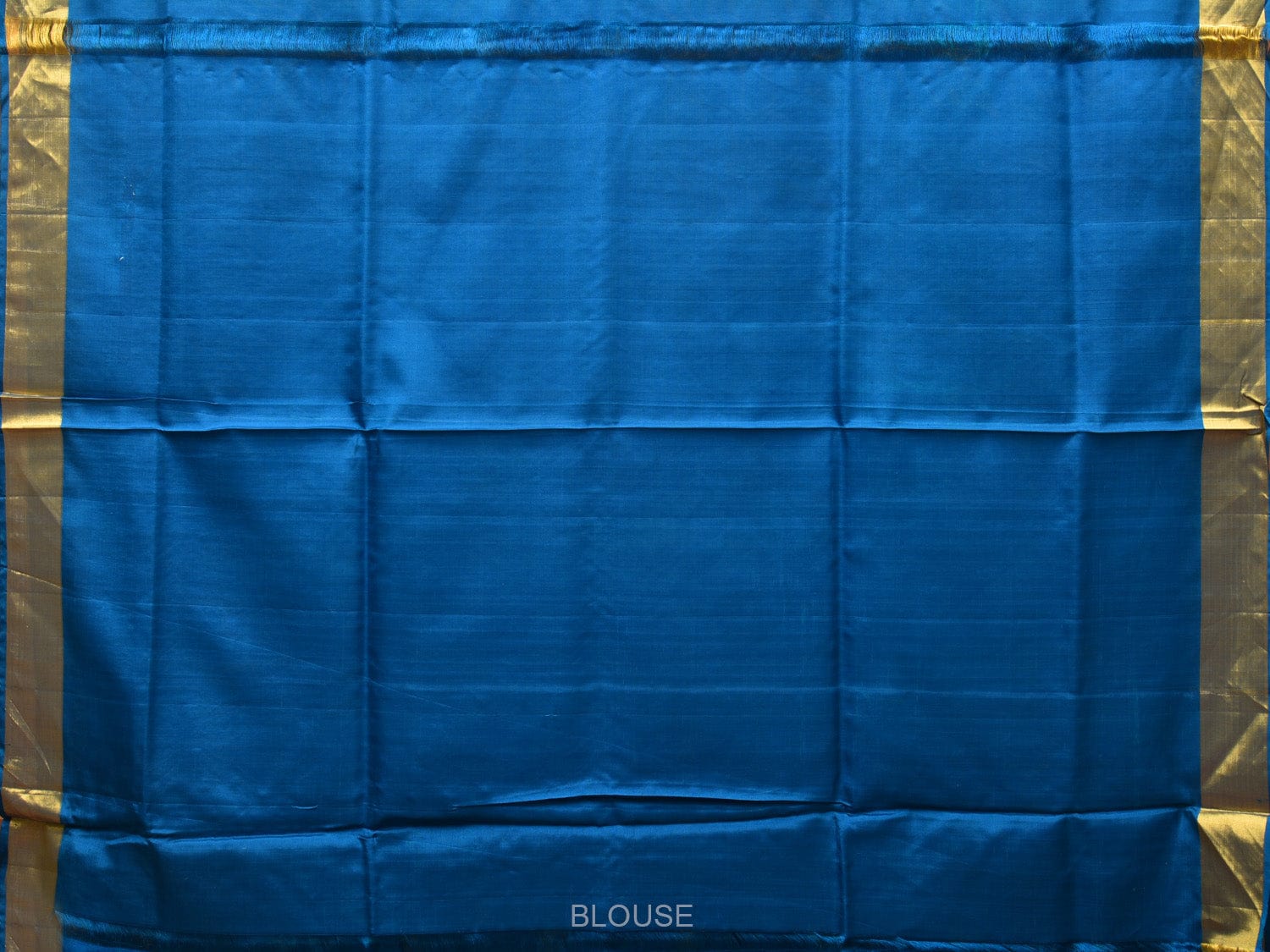 Blue Uppada Silk Handloom Saree with All Over Grill Design - Global Threads