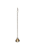 Dual Tone Kundan Maang Tikka (silver) - Ruby Raang - Distacart